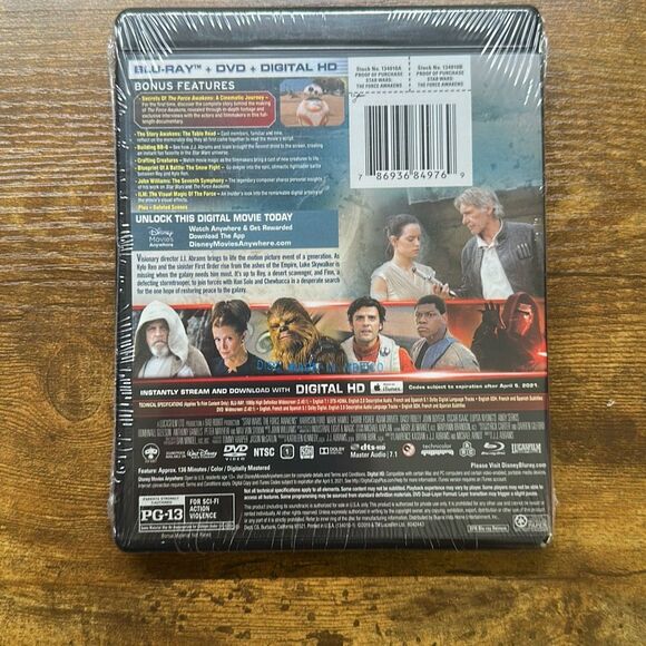 Rogue One: A Star Wars Story Blu-ray, 2016 FELICITY JONES NEW The Force Awakens - Picture 6 of 8